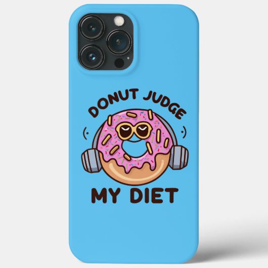 Donut Oordeel Mijn Dieet - Grappige Humor Case-Mate iPhone Case (Achterkant)