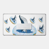 Donut op de walvis bureaumat (Keyboard & Muis)