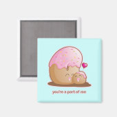 Donut Pair Magneet (Voorkant / Achterkant)