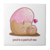 Donut Pair Tegeltje (Voorkant)