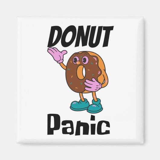 Donut panic donut magneet (Voorkant)