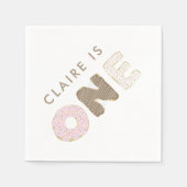 Donut Party Eerste Verjaardag Party Decor Servet (Voorkant)