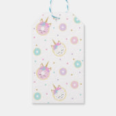 Donut Party Favor Labels - Eenhoorn en Donuts Cadeaulabel (Achterkant)
