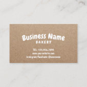 Donut Pastry Bakery Kraft Loyalty Reward (Achterkant)