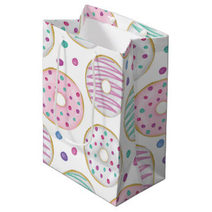 Donut Patroon Mooie Kleuren Medium Cadeauzakje