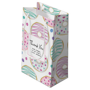 Donut Patroon Mooie Kleurrijke Dank Je Klein Cadeauzakje