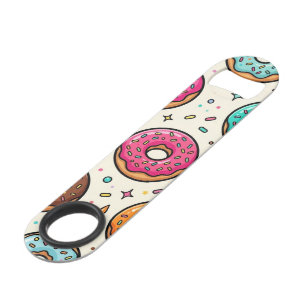 Donut Patroon RVS Flesopener Speed Flessenopener