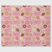 Donut Pattern Cadeaupapier (Vlak)