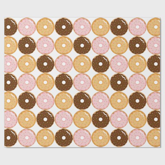 Donut Pattern Cadeaupapier (Vlak)