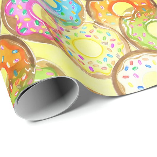 Donut Pattern Cadeaupapier (Rol Hoek)