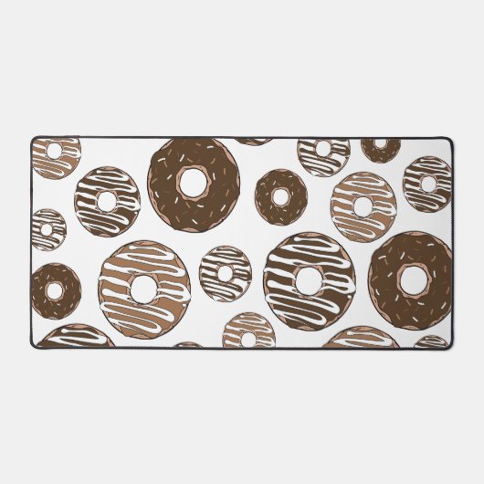 Donut Pattern, Chocolate Donuts, Karamel Donuts Bureaumat (Voorkant)