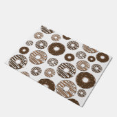 Donut Pattern, Chocolate Donuts, Karamel Donuts Deurmat (Schuin)