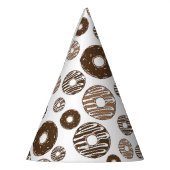 Donut Pattern, Chocolate Donuts, Karamel Donuts Feesthoedjes (Links)