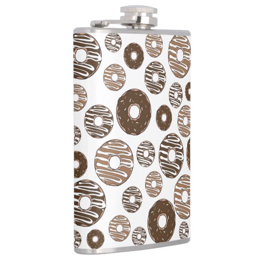 Donut Pattern, Chocolate Donuts, Karamel Donuts Heupfles (Rechts)