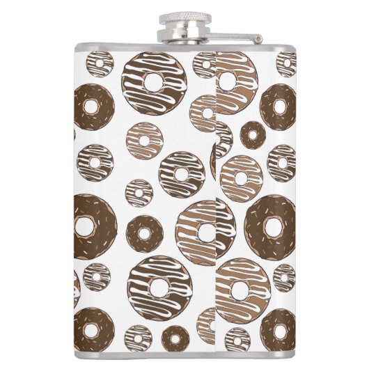 Donut Pattern, Chocolate Donuts, Karamel Donuts Heupfles (Achterkant)