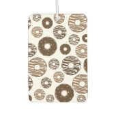 Donut Pattern, Chocolate Donuts, Karamel Donuts Luchtverfrisser (Voorkant)
