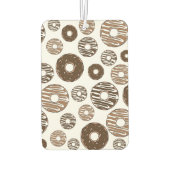 Donut Pattern, Chocolate Donuts, Karamel Donuts Luchtverfrisser (Achterkant)