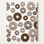 Donut Pattern, Chocolate Donuts, Karamel Donuts Planner (Achterkant)