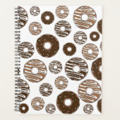 Donut Pattern, Chocolate Donuts, Karamel Donuts Planner (Voorkant)