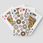 Donut Pattern, Chocolate Donuts, Karamel Donuts Pokerkaarten (Achterkant)