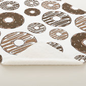 Donut Pattern, Chocolate Donuts, Karamel Donuts Sherpa Deken (3/4)