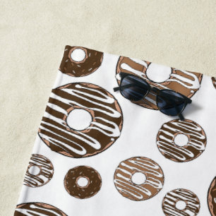 Donut Pattern, Chocolate Donuts, Karamel Donuts Strandlaken