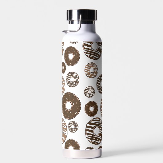 Donut Pattern, Chocolate Donuts, Karamel Donuts Waterfles (Rechts)