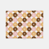 Donut Pattern Fleece Deken (Voorkant (Horizontaal))