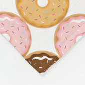 Donut Pattern Fleece Deken (Hoek)