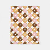 Donut Pattern Fleece Deken (Voorkant)