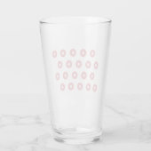 Donut Pattern I Glas (Achterkant)