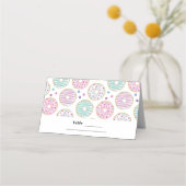 Donut Pattern Schattigee kleurrijke tafel (Voorkant)