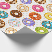 Donut Pattern Wrapping Paper Cadeaupapier (Hoek)
