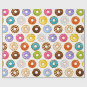 Donut Pattern Wrapping Paper Cadeaupapier (Vlak)