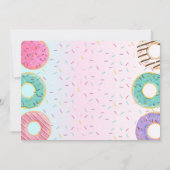 Donut Photo Birthday Merci Cartes (Dos)