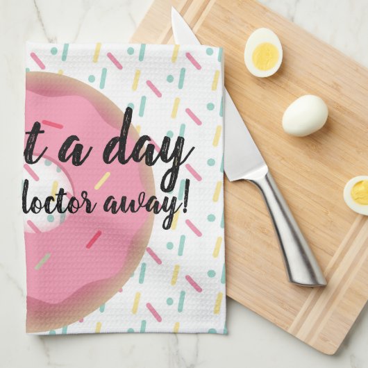 Donut Physician Funny Gift Theedoek (Quarter Fold)