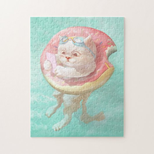 Donut Pool Float Legpuzzel (Verticaal)