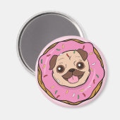 Donut Pug Magneet (Voorkant / Achterkant)