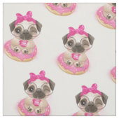 Donut Pug Stof (Swatch)
