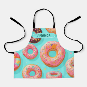 Donut Rainbow Kleurrijke Gepersonaliseerde Patroon Schort