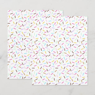 Donut Regenboog Spikkels Scrapbooking Papier