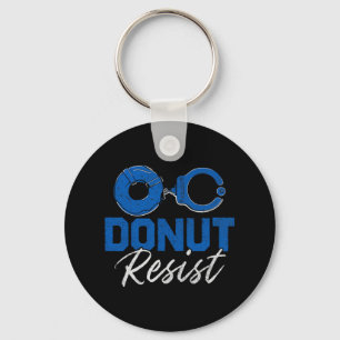 Donut Resist Funny Cop Law Enforcement Police App Sleutelhanger