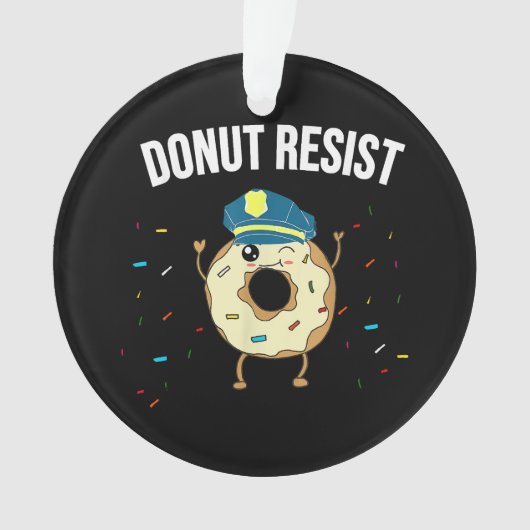 Donut Résistez À Mème Drôle Officier De Police Sou (devant)