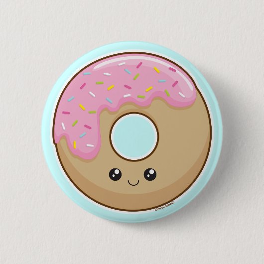 Donut Ronde Button 5,7 Cm (Voorkant)