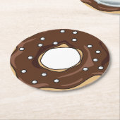 Donut Ronde Kartonnen Onderzetter (Gebogen)