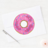 Donut rose avec des autocollants d'arrosage (Enveloppe)