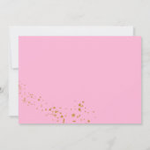 Donut rose Deux doux Invitation du 2e anniversaire (Dos)