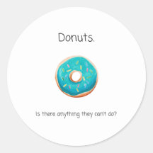 Donut Round Sticker