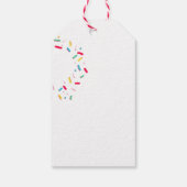 Donut roze Birthday Bedankt a Gift Labels Cadeaulabel (Achterkant)