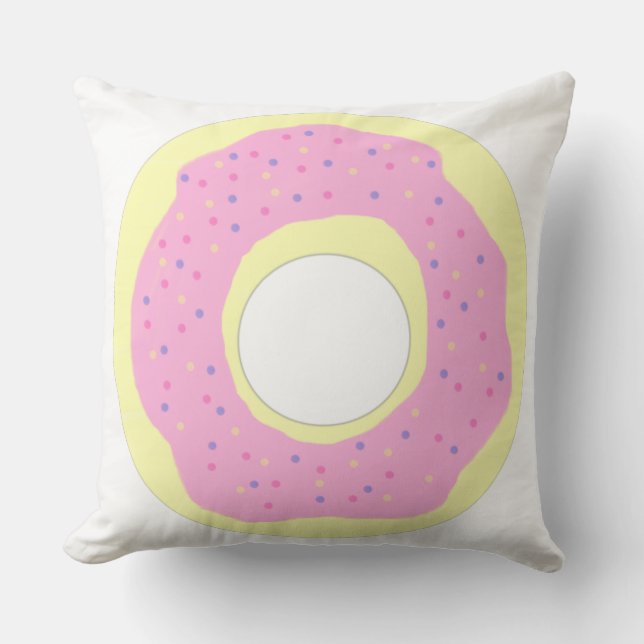 Donut schilderij kunst kussen (Voorkant)